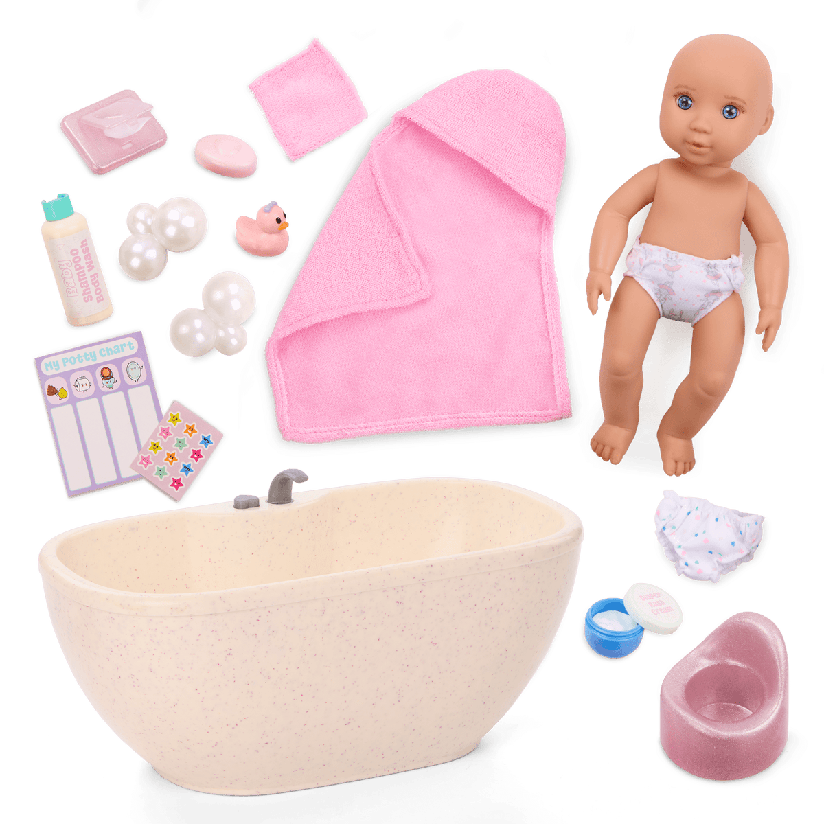 Baby Lacy Bathtime Set