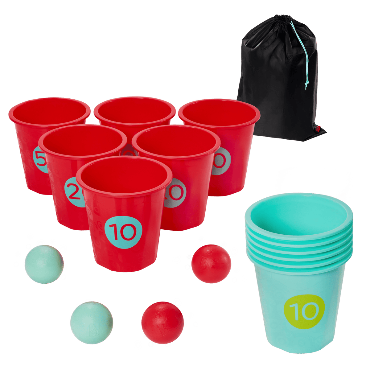 Toss Topple Buckets